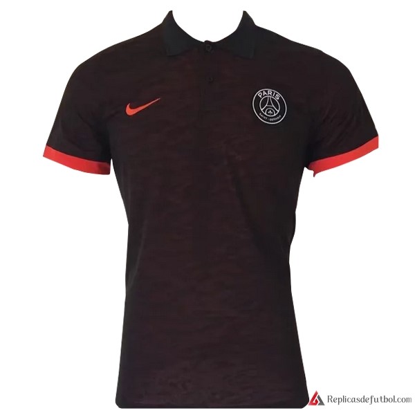 Polo Paris Saint Germain 2017-2018 Negro Naranja